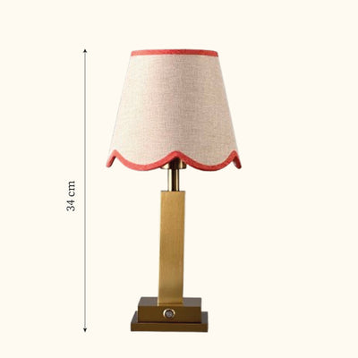 Philia rechargeable tablelamp coral scallop