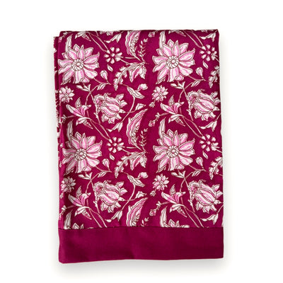 Maisie tablecloth - Pink flowers 350 x 150 cm