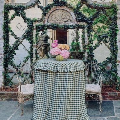 High partytablecloth Gingham green
