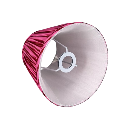 Philia rechargable table lamp striped pink lampshade