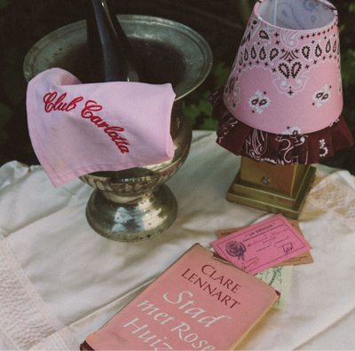 Molly tablelamp Pink Paisley