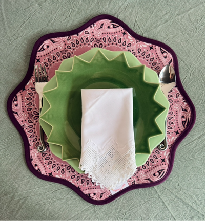 Set of 6 vintage breakfast plates
