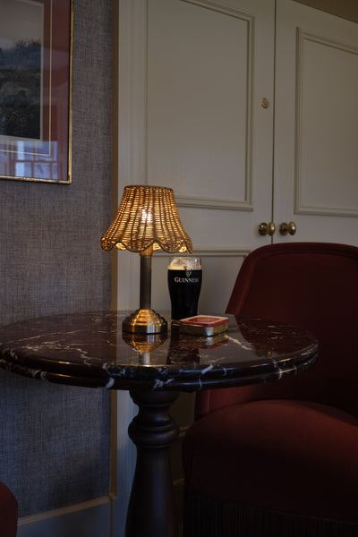 Numi lamp rattan scallop