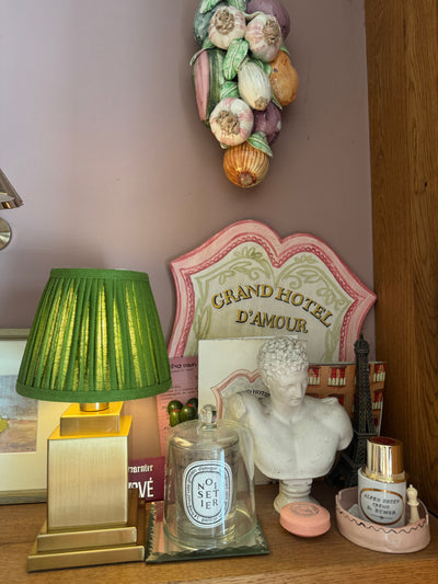 Molly lamp olive green