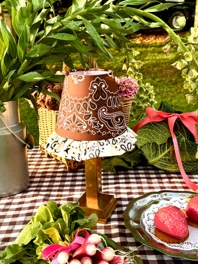 Philia tablelamp Brown Paisley