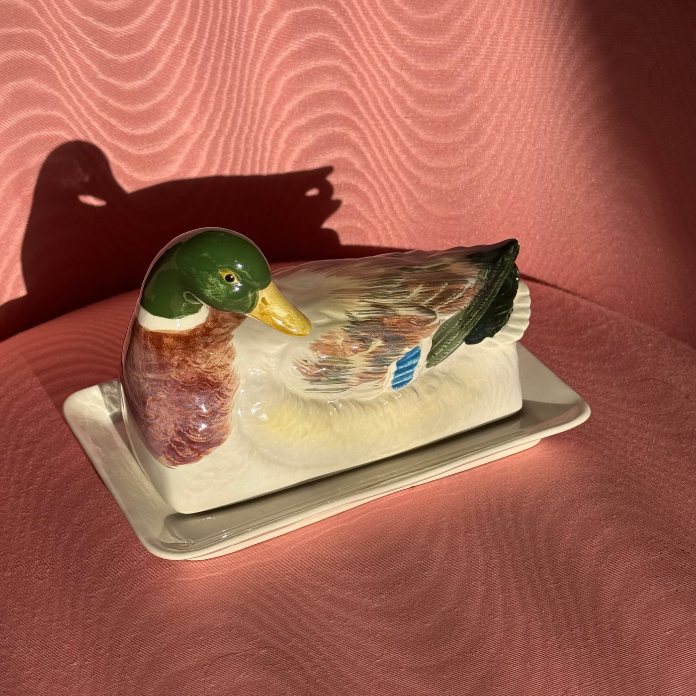 Vintage ceramic butter dish