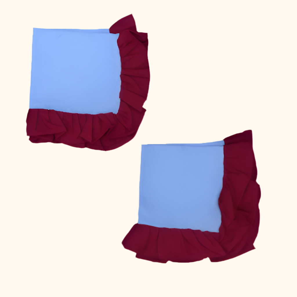 Set of 2 ruffled Margaux Napkins