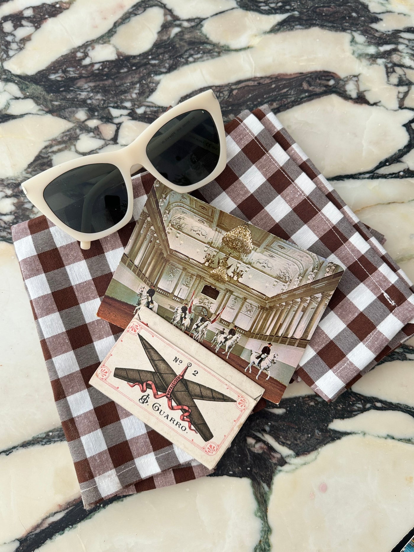 Nina Napkins brown gingham