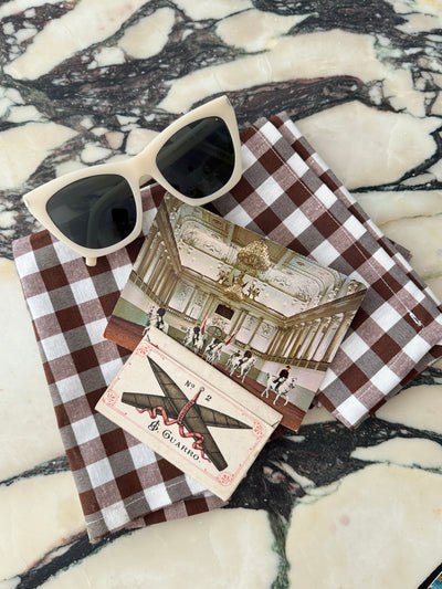 Nina Napkins brown gingham