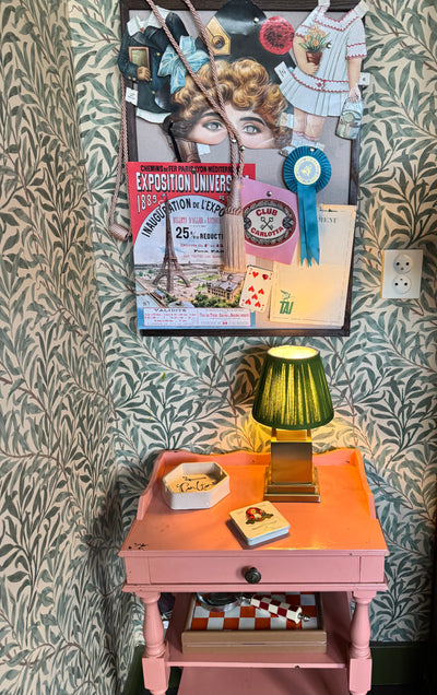 Molly lamp olive green