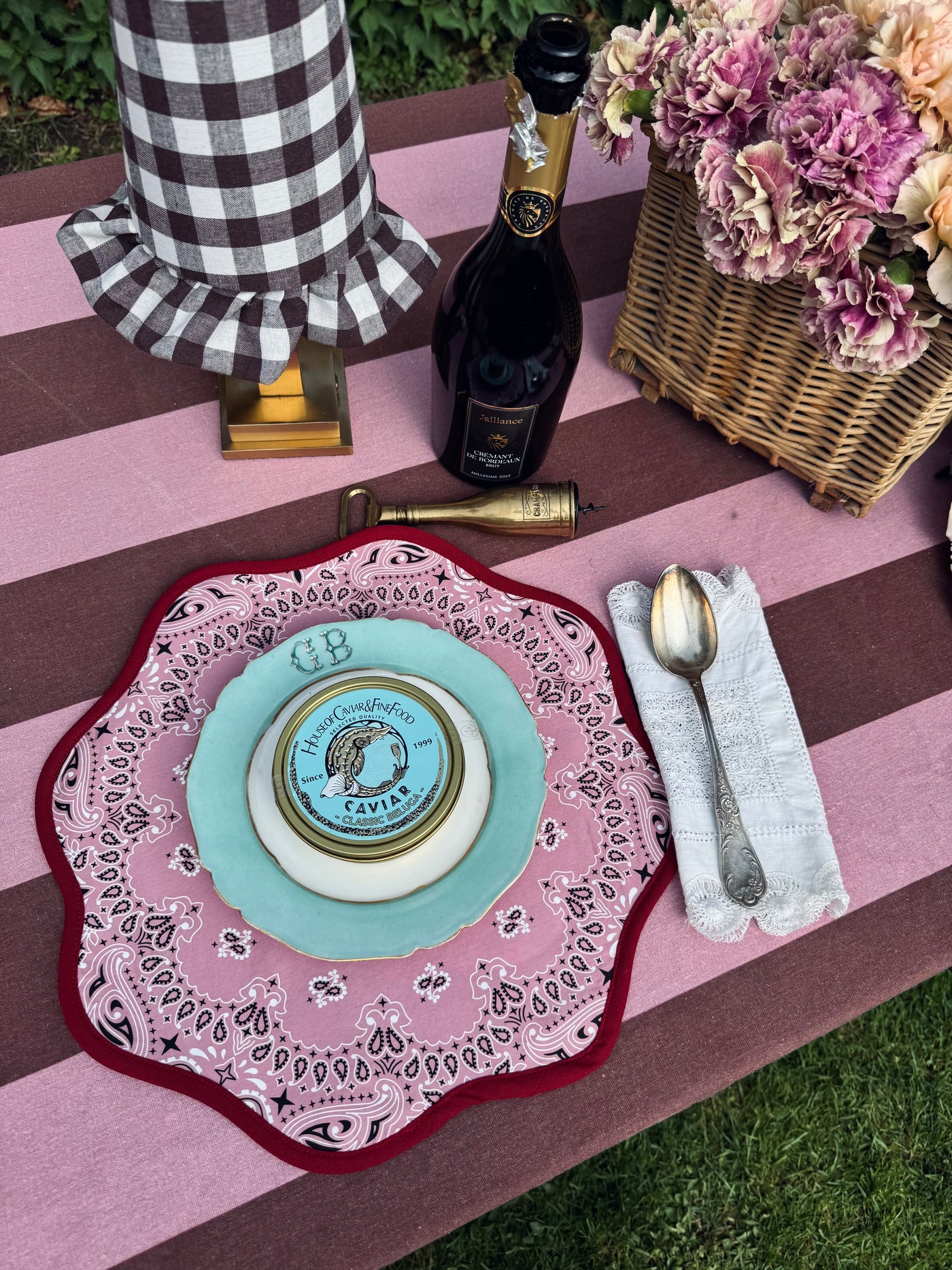 Set of 2 Lily Paisley Placemats