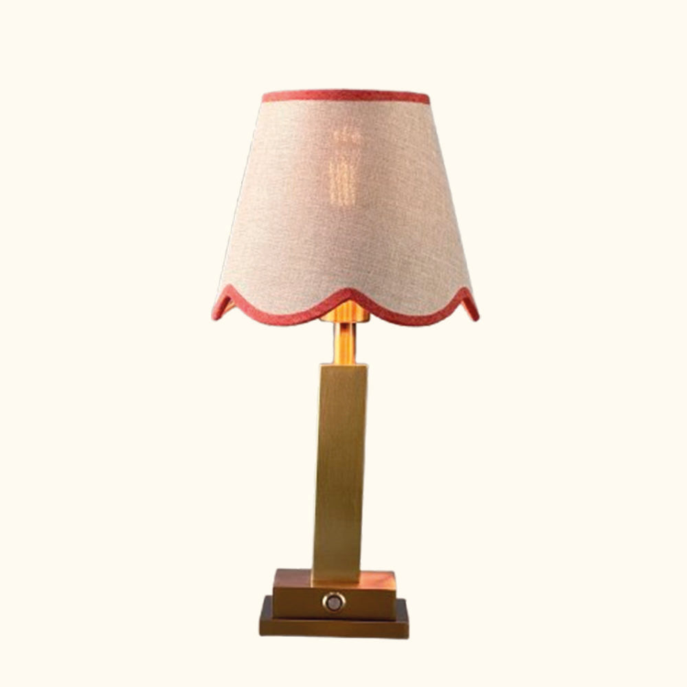 Philia rechargeable tablelamp coral scallop