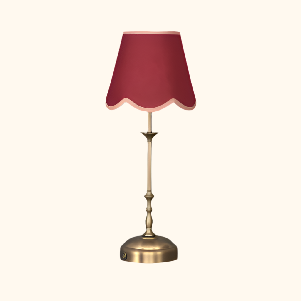 PRE ORDER Freddie tablelamp red scallop