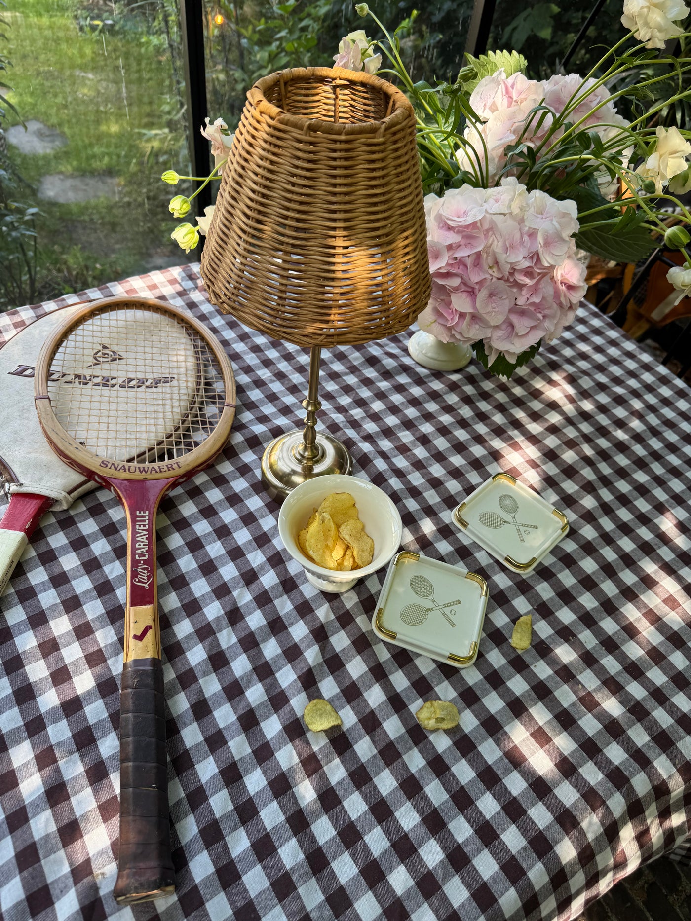 Freddie tablelamp rattan