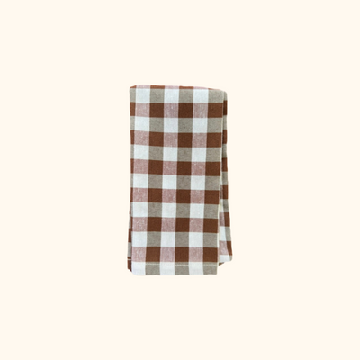 Nina Napkins brown gingham