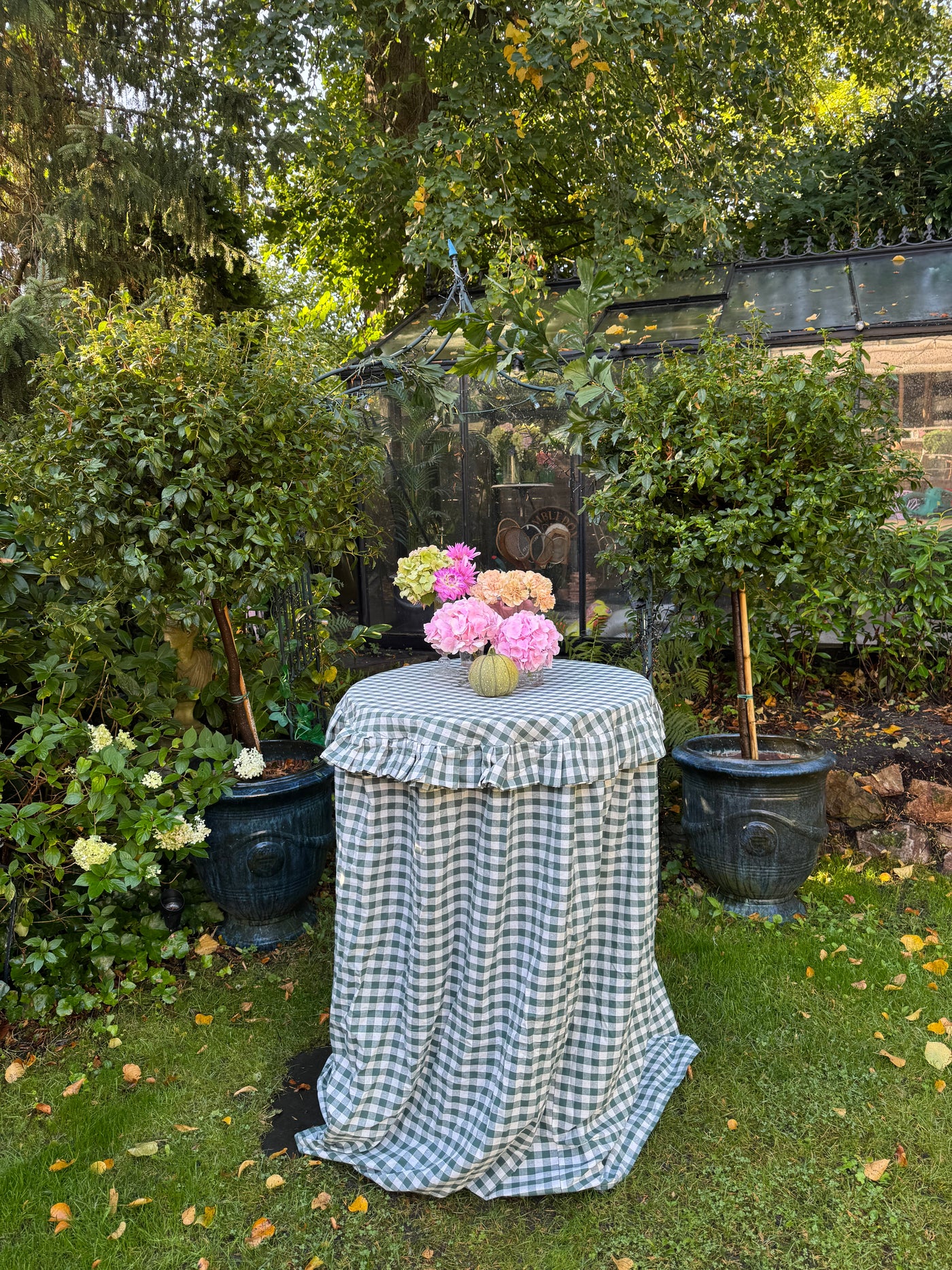 High partytablecloth Gingham green