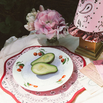 Molly tablelamp Pink Paisley