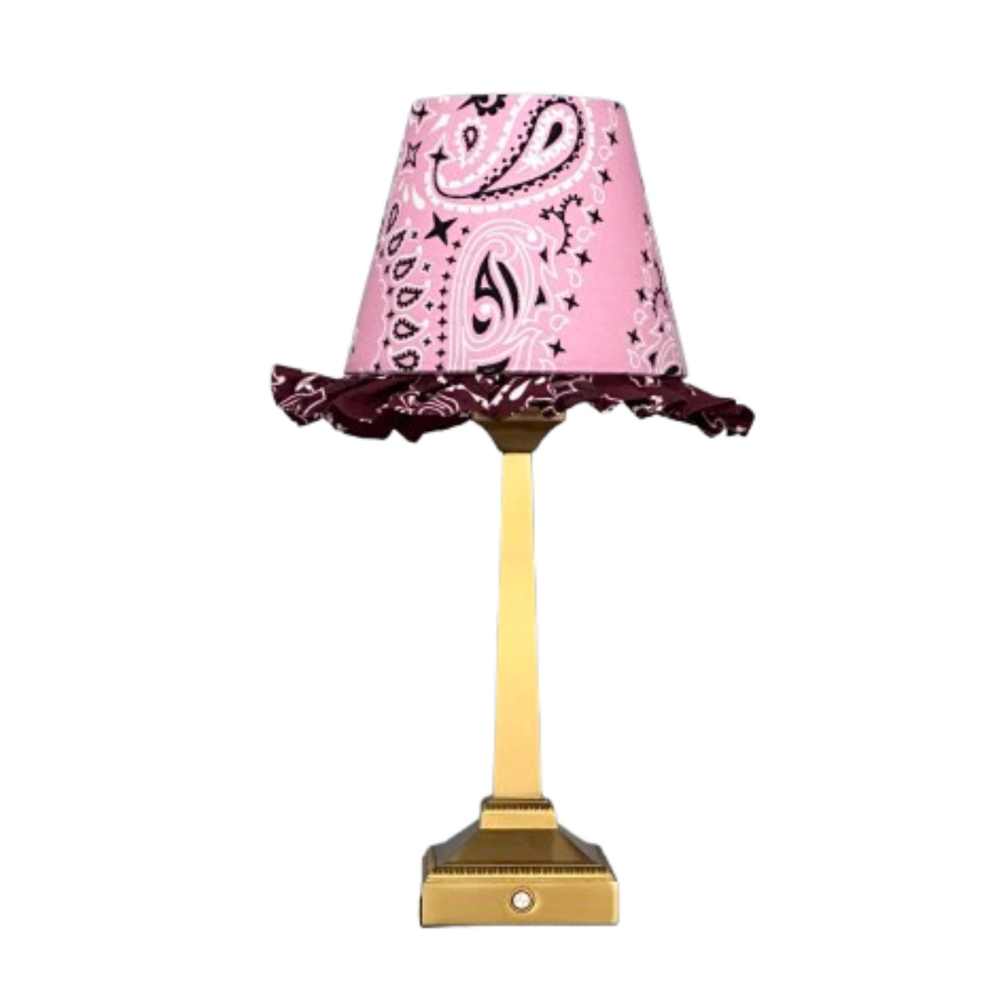 Charlie tablelamp pink paisley