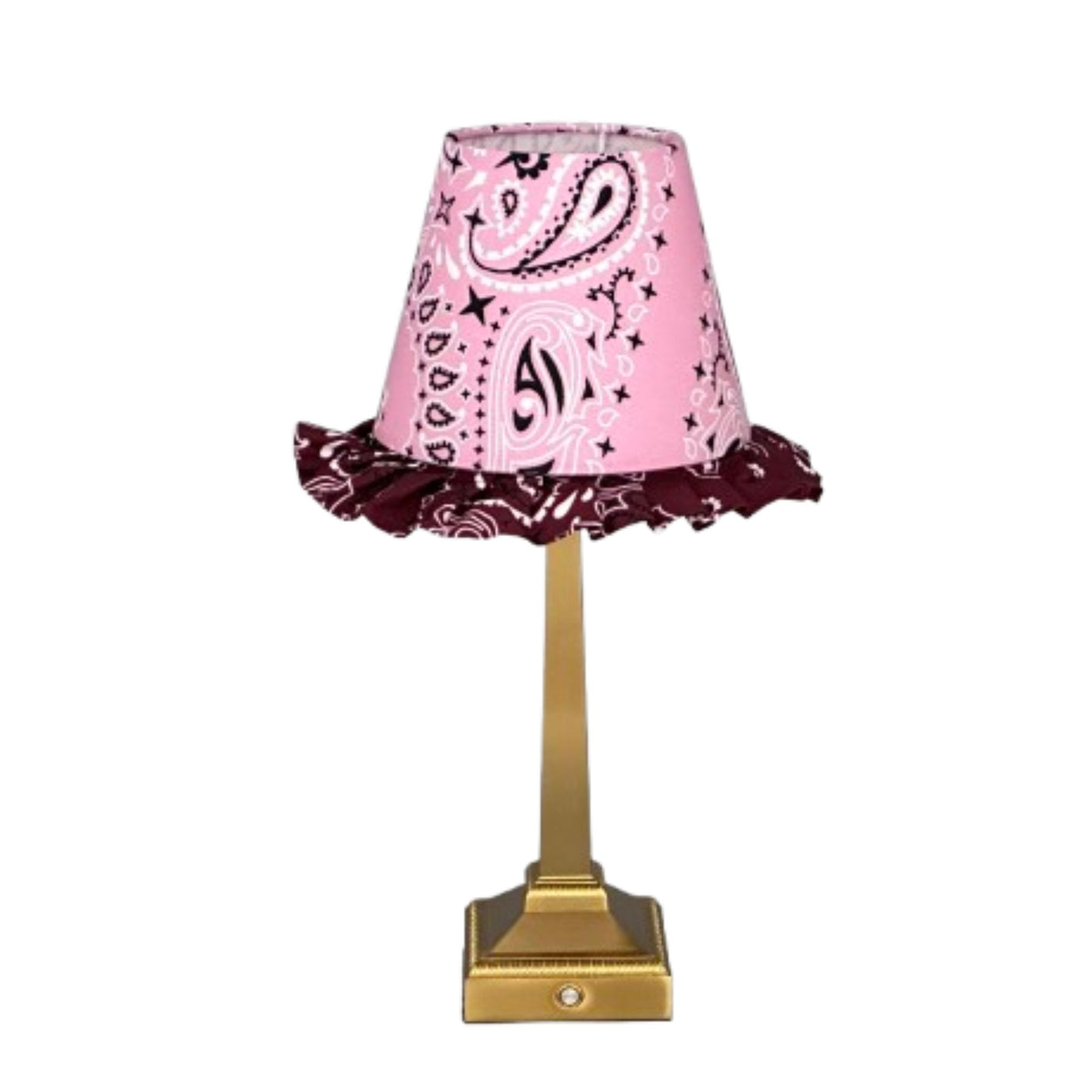 Charlie tablelamp pink paisley