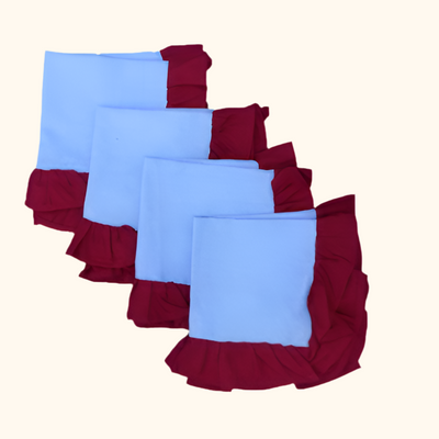 Set of 2 ruffled Margaux Napkins