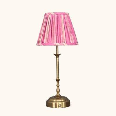 Freddie Tablelamp Pink Candy Stripes