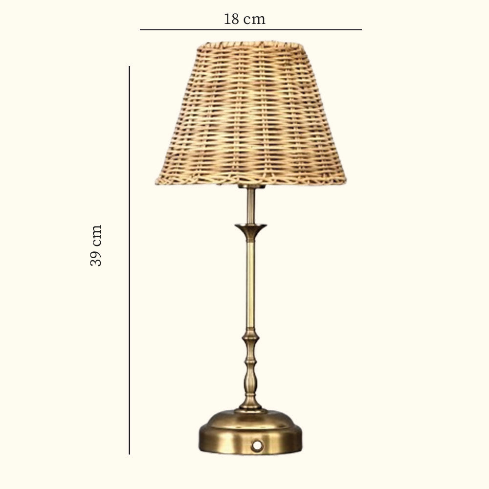 Freddie tablelamp rattan
