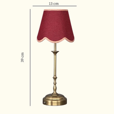 PRE ORDER Freddie tablelamp red scallop
