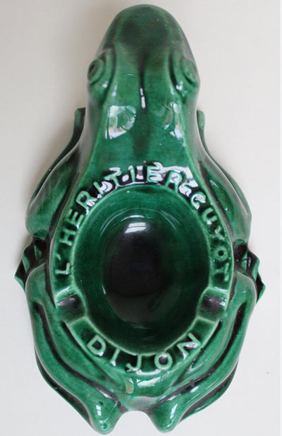 Vintage ceramic frog ashtray