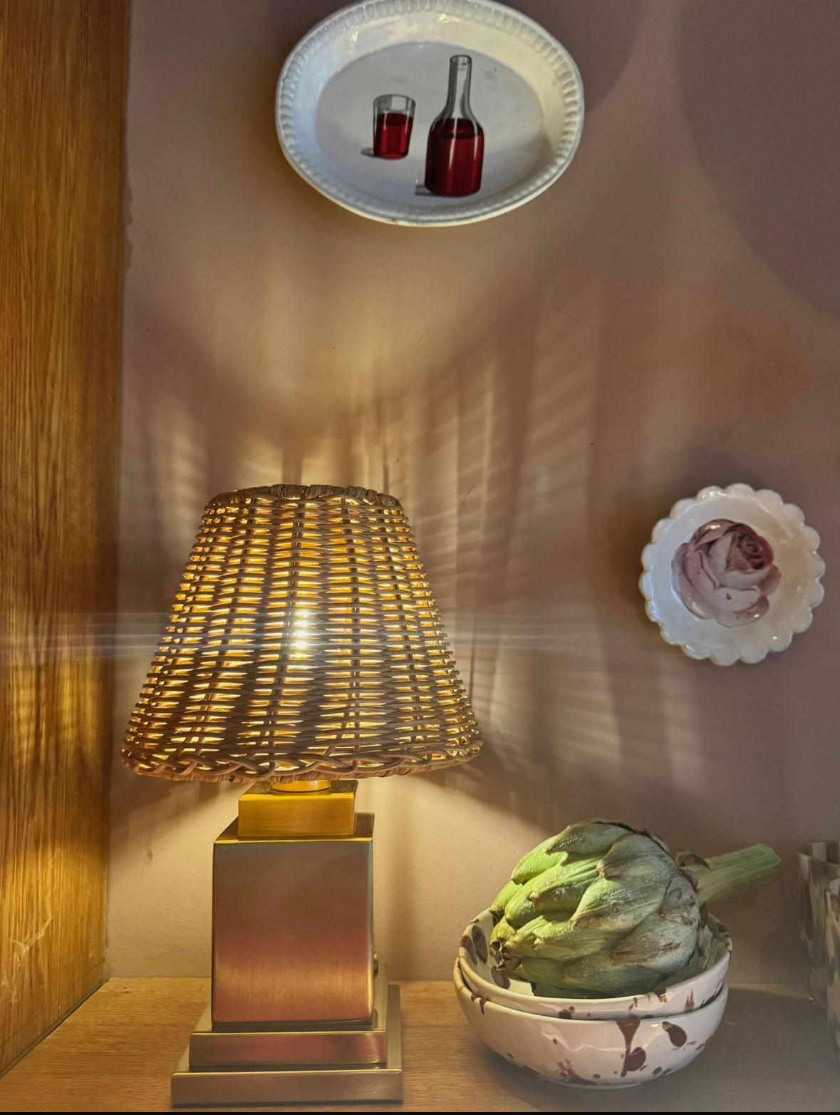 Molly Tablelamp rattan