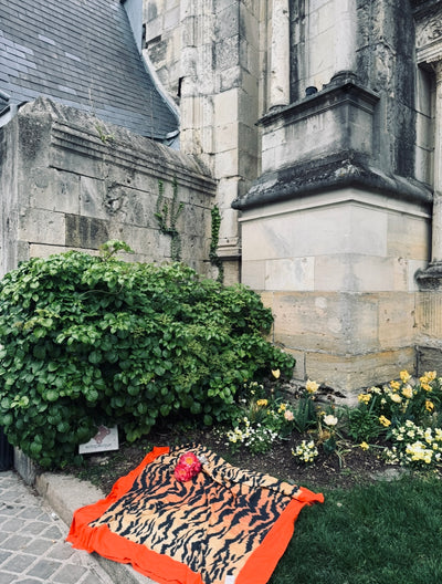 Tiger tablecloth retangle 250 x 140 cm