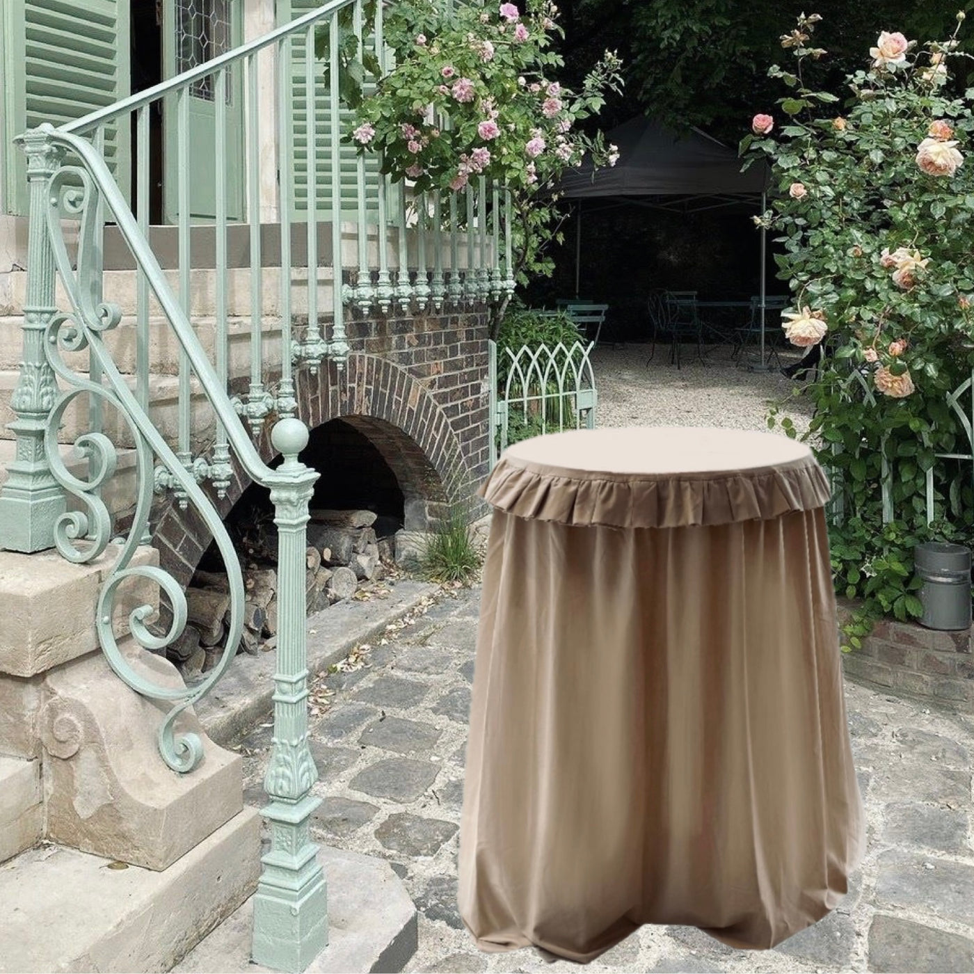 High Party Tablecloth beige