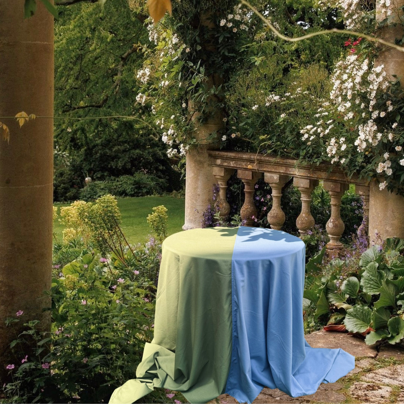 Charlie colorblock retangle tablecloth 250 x 140 cm