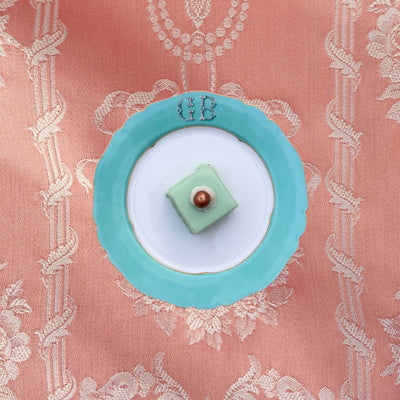 Vintage GB monogram breakfast plate