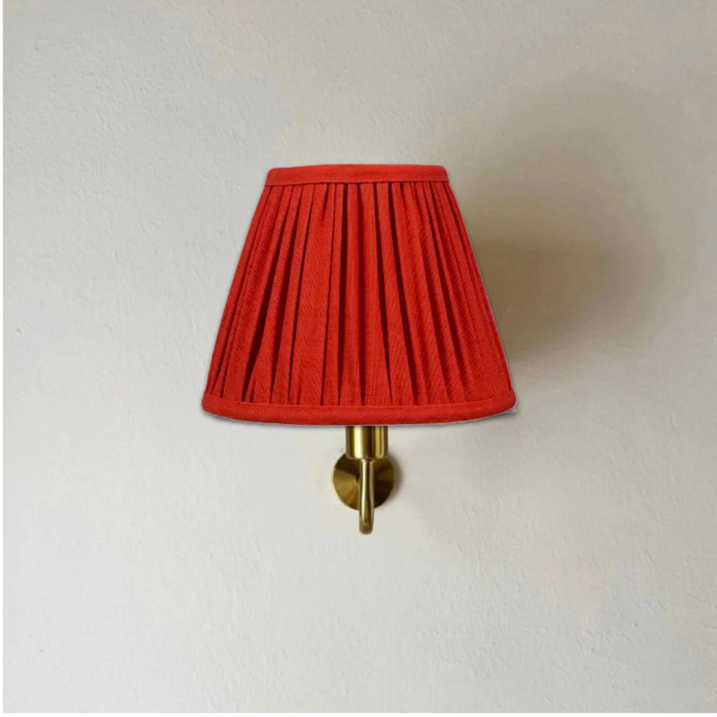 Poppy wall light red coral