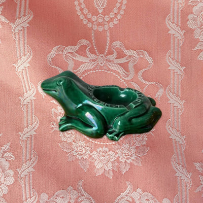 Vintage ceramic frog ashtray