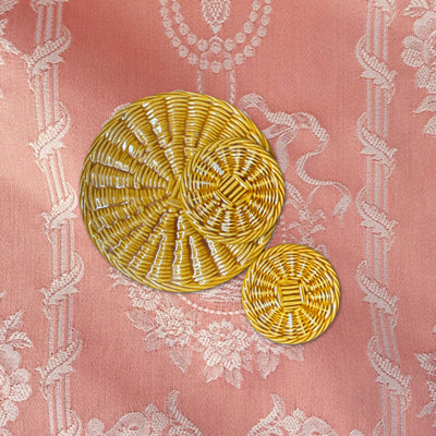Set of 3 vintage ceramic coasters