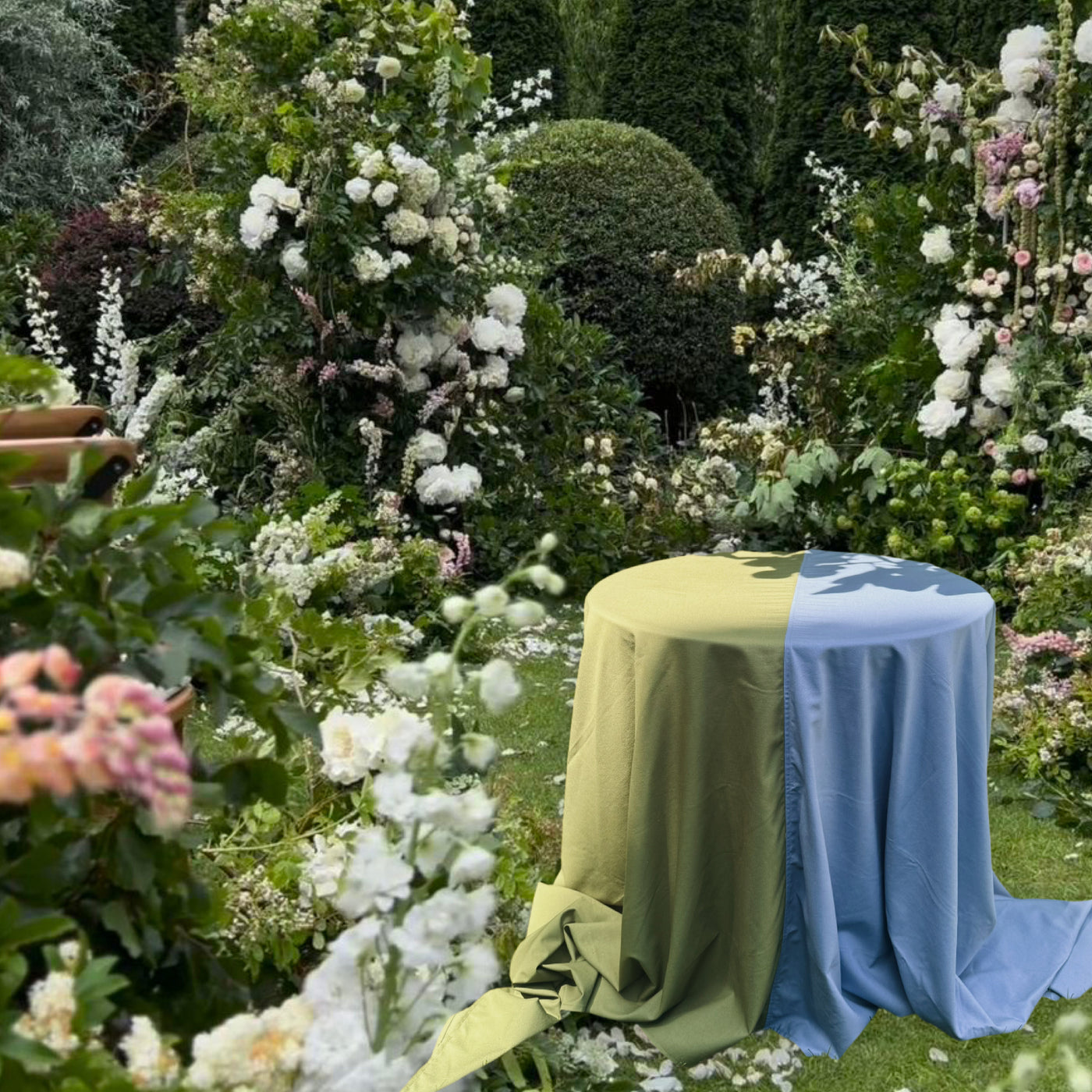 Charlie colorblock retangle tablecloth 250 x 140 cm