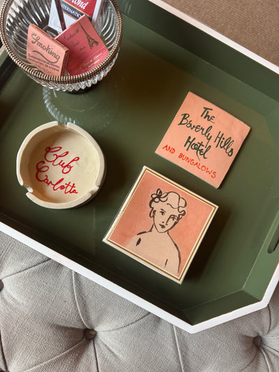 Ceramic club carlotta ashtray