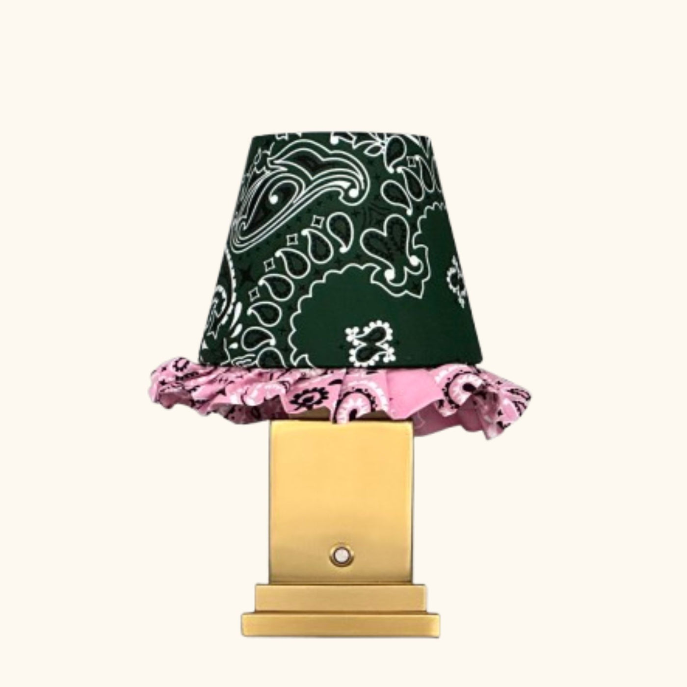 Molly tablelamp Green Paisley