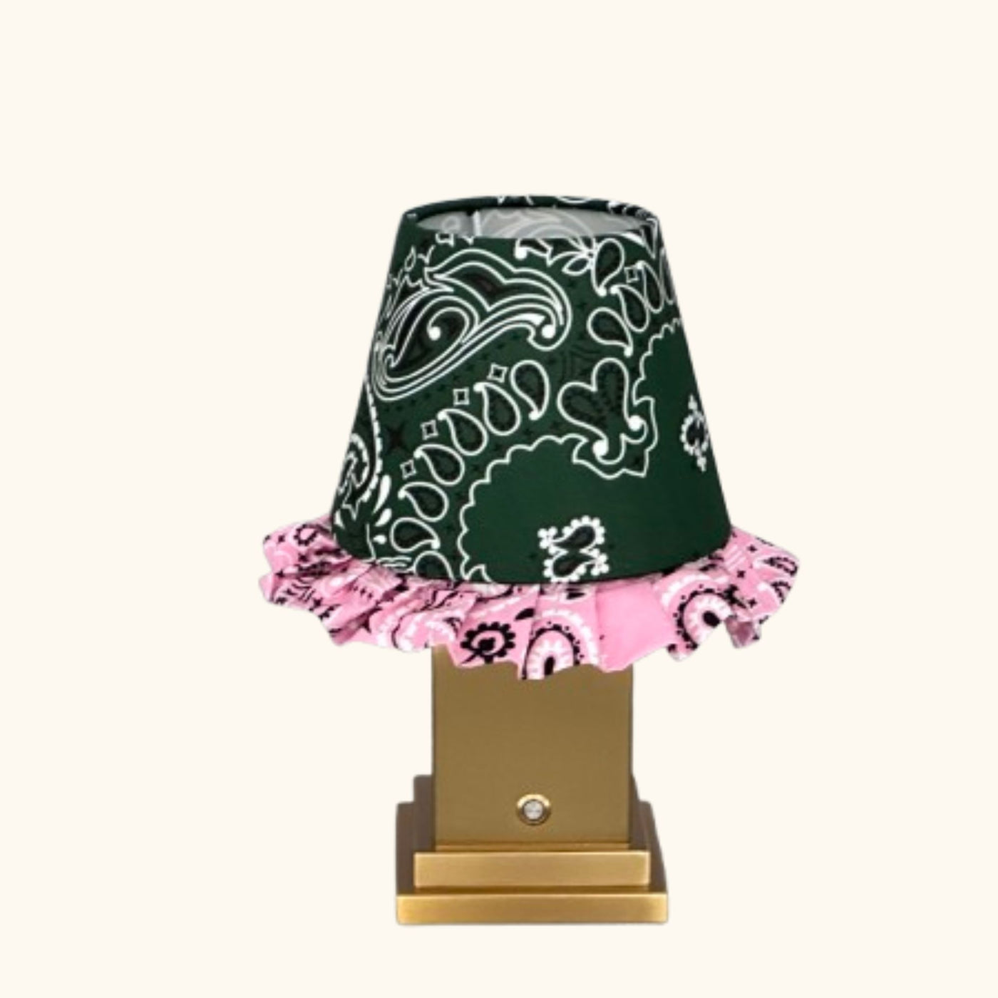 Molly tablelamp Green Paisley
