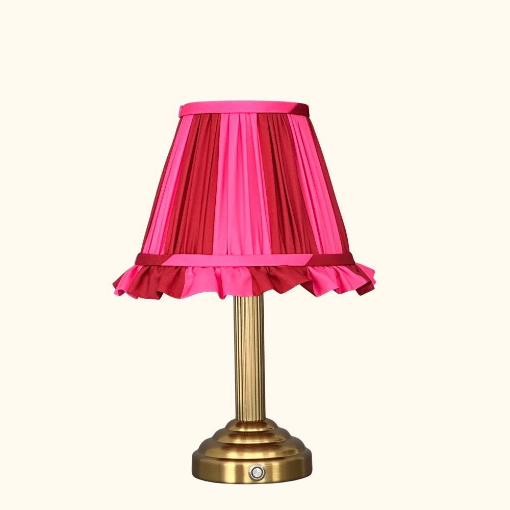 Numi lamp pink red ruffle
