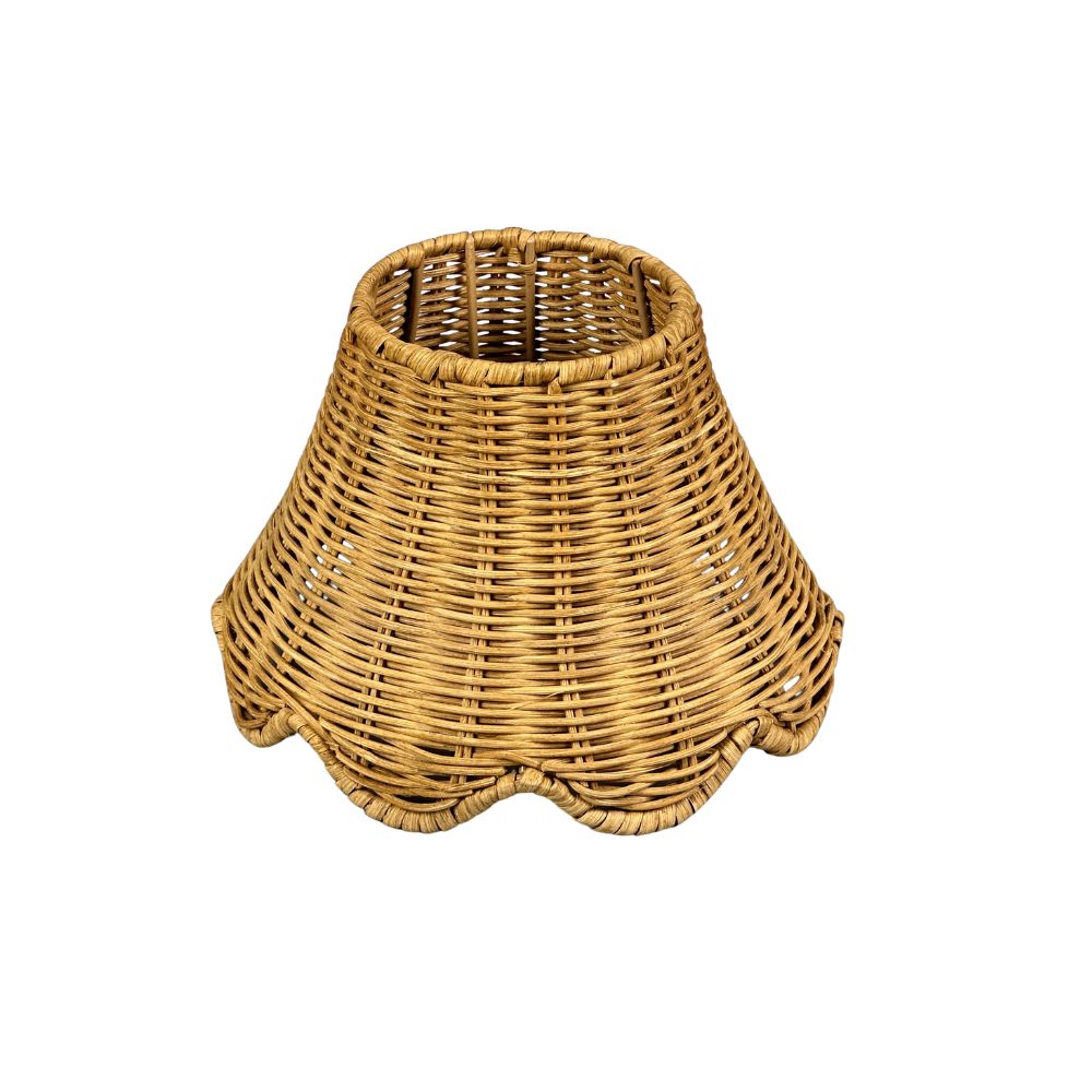 Lampshade Rattan scallop