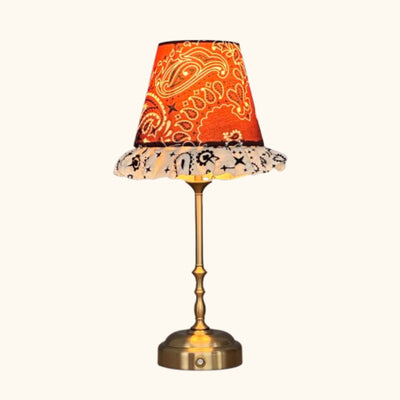 Freddie tablelamp brown paisley