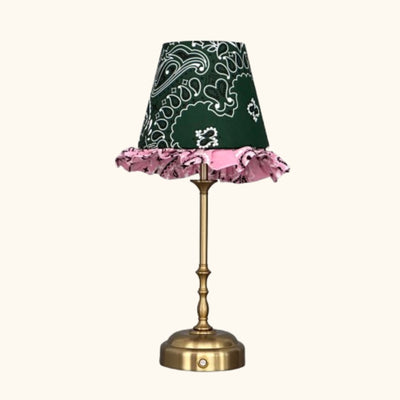 Freddie tablelamp green paisley