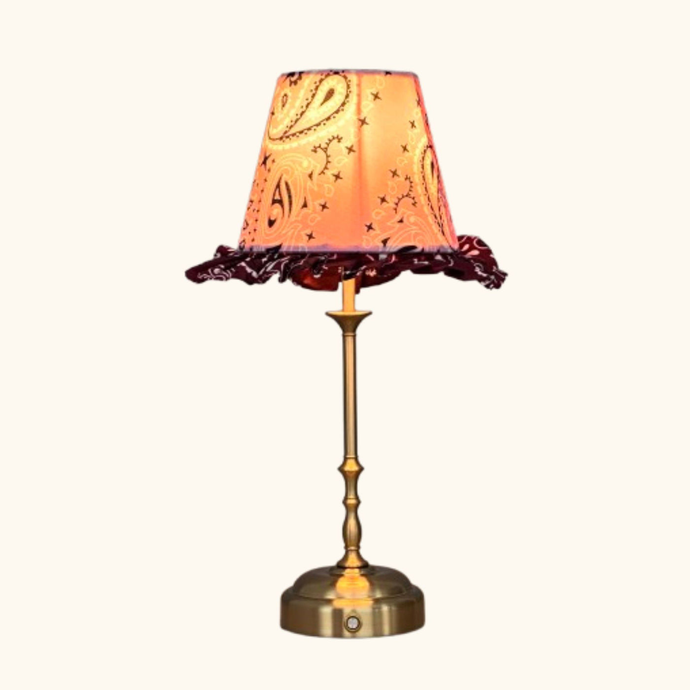 Freddie tablelamp Pink Paisley