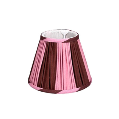 Lampshade pink/brown stripes