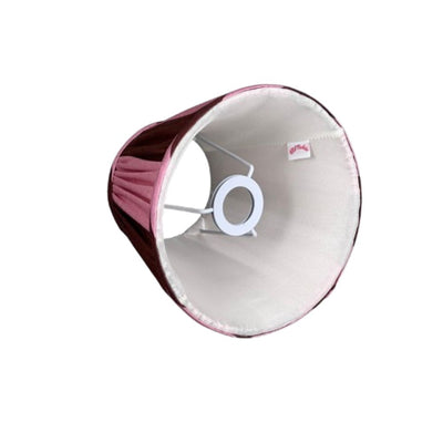 Lampshade pink/brown stripes