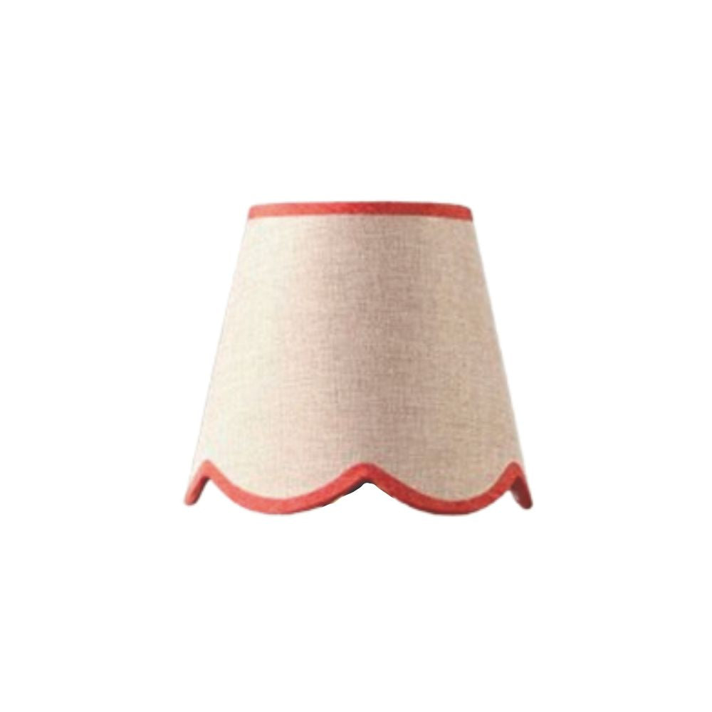 lampshade beige scallop