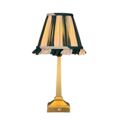 Charlie tablelamp cream green stripes