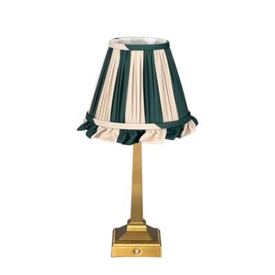 Charlie tablelamp cream green stripes